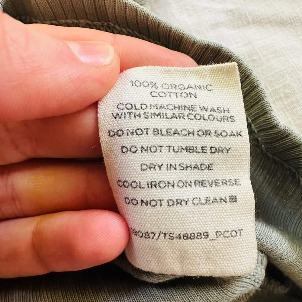 Glassons Organic Cotton Sage Green Fitted Cropped Long Sleeve - Picture 4 of 4